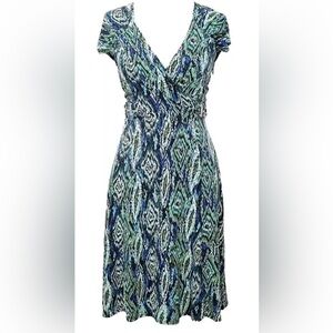Laundry by Shelli Segal Surplice Jersey Knit Dress Womens Size 6 (1413)‎